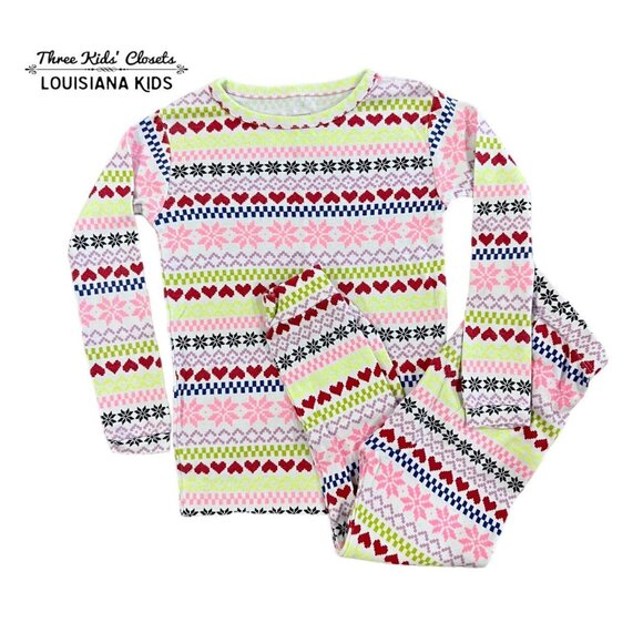 GAP Other - Baby Gap 3Y Fair Isle Hearts & Snowflakes Pajamas